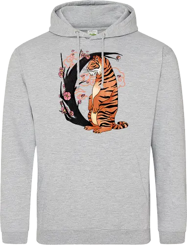 Japanese Art Moon Tree Tiger