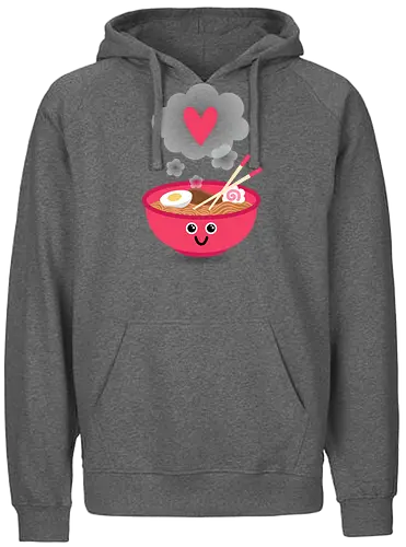 True Ramens love - ramen, Smile, food, noodles - Fairtrade Hoodie