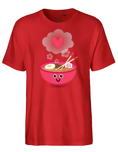 True Ramens love - ramen, Smile, food, noodles - Fairtrade T-Shirt