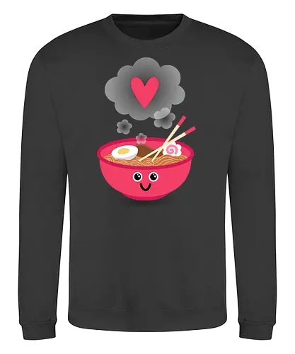True Ramens love - ramen, Smile, food, noodles - Sweatshirt