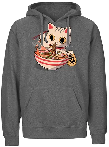 Cats Ramen - ramen, cat, katze, lucky cat, nekomata - Fairtrade Hoodie