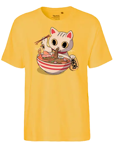 Cats Ramen - ramen, cat, katze, lucky cat, nekomata - Fairtrade T-Shirt