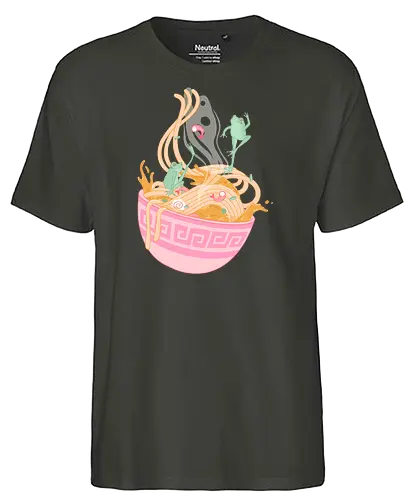 Frogs Ramen - ramen, food, japan, Pastell, Pastel colors - Fairtrade T-Shirt