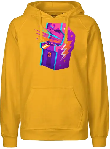 Classic 6 - arcade, retro, gaming - Fairtrade Hoodie