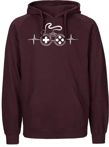 Controller Heartbeat - consoles, retro, love - Fairtrade Hoodie