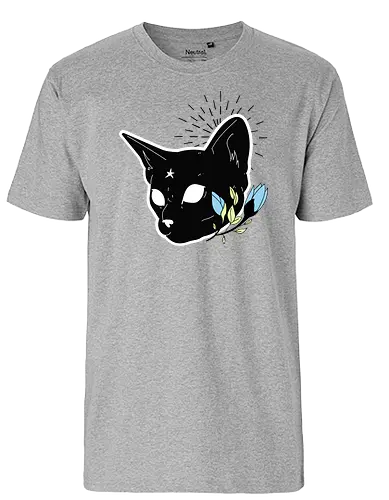 Holy Cat No 2 - cat, katze - Fairtrade T-Shirt
