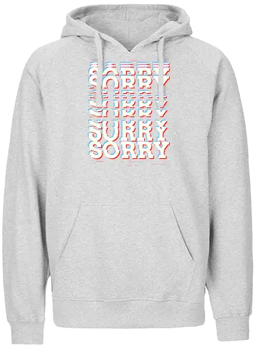 Glitch Sorry - Sorry, Glitch - Fairtrade Hoodie