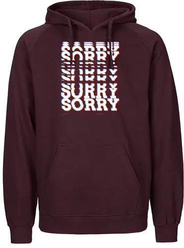 Glitch Sorry - Sorry, Glitch - Fairtrade Hoodie