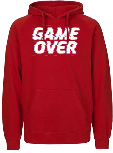 Glitch Game Over - game over, Glitch - Fairtrade Hoodie