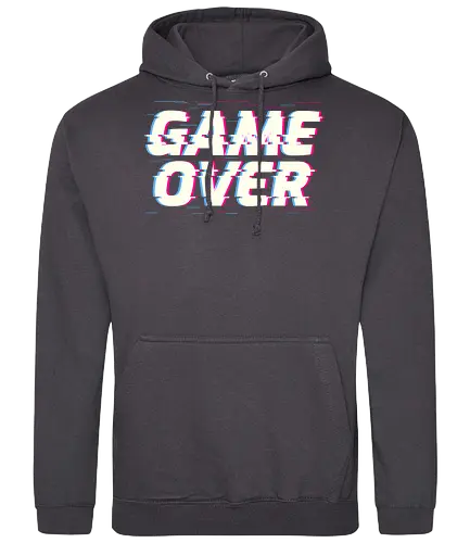 Glitch Game Over - game over, Glitch - Standard Hoodie