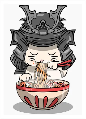 Cats Samurai Ramen