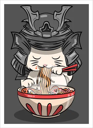 Cats Samurai Ramen