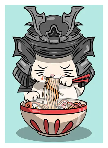 Cats Samurai Ramen