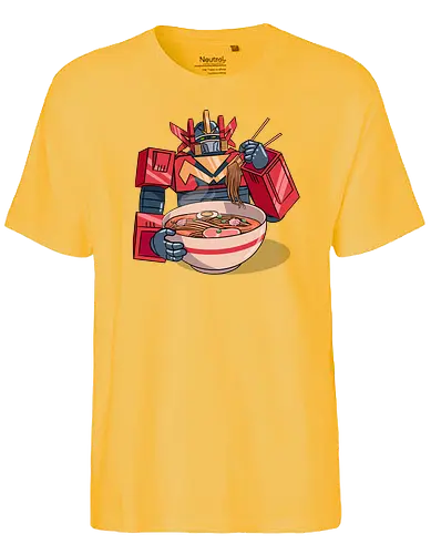 Optimus Ramen - ramen, soup, gundam - Fairtrade T-Shirt