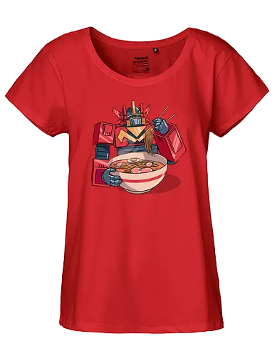 Optimus Ramen - ramen, soup, gundam - Fairtrade Girl Shirt