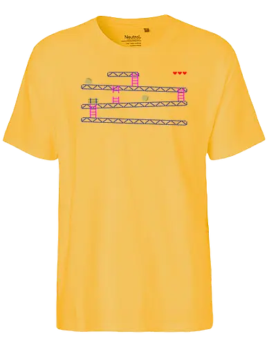 Retro Game - retro, pixel, gaming, kong - Fairtrade T-Shirt