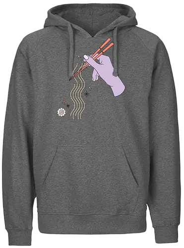 Ramen Rods - ramen, mnimalism - Fairtrade Hoodie