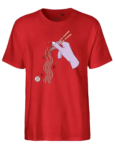 Ramen Rods - ramen, mnimalism - Fairtrade T-Shirt