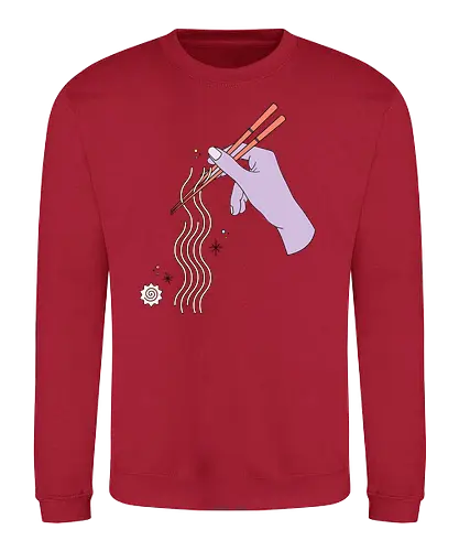 Ramen Rods - ramen, mnimalism - Sweatshirt