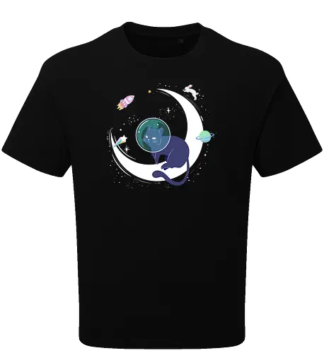 Cat chillin on the moon