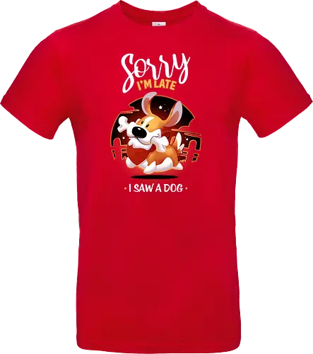 Sorry I'm late! I saw a dog