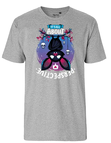 All About Perspective - bat, fledermaus, perspektive - Fairtrade T-Shirt