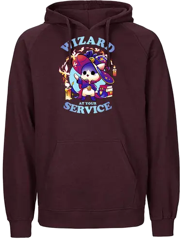 Wizard's Call - zauberer, wizard, cat, katze, pen and paper - Fairtrade Hoodie