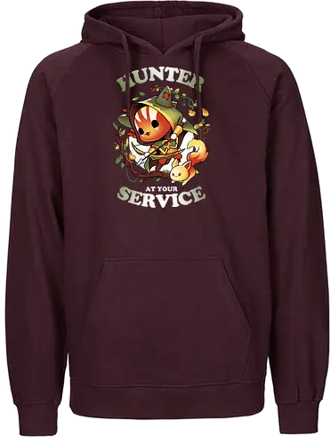 Hunter's Call - cat, katze, jäger, pen and paper - Fairtrade Hoodie