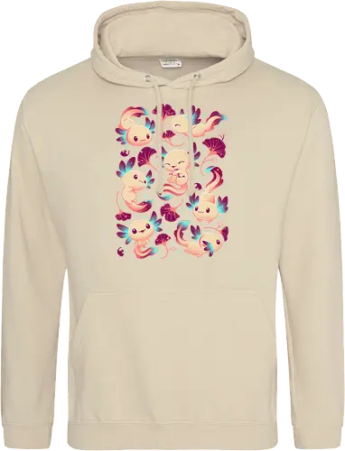 Axolotl Wonders - Axolotl, cute, animal - Standard Hoodie