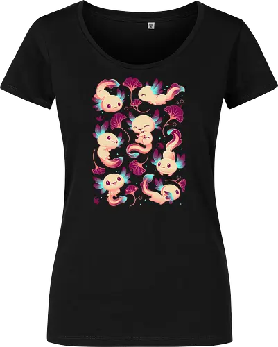 Axolotl Wonders - Axolotl, cute, animal - Women T-Shirt
