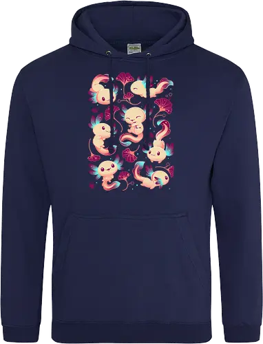 Axolotl Wonders - Axolotl, cute, animal - Standard Hoodie