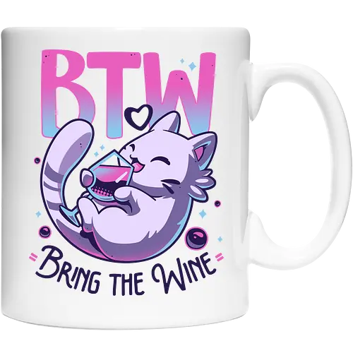Whiskered Wine Drinker