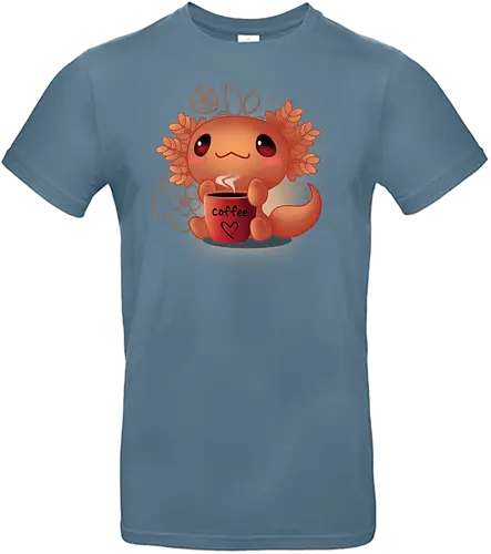 Axolotl coffee - cup, cute - Standard T-Shirt