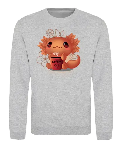Axolotl coffee - cup, cute - Sweatshirt