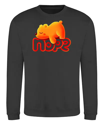 Nope bear - bär, winnie - Sweatshirt