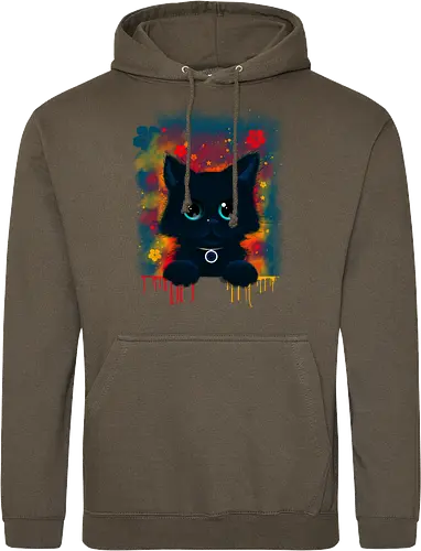 Cute colorful cat