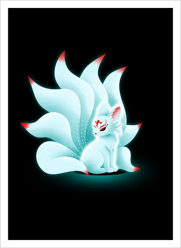 Glowing kitsune
