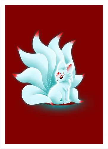 Glowing kitsune