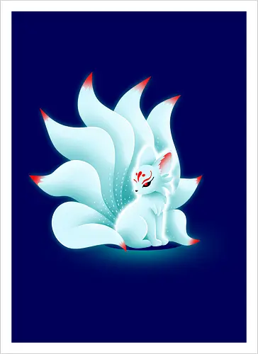 Glowing kitsune