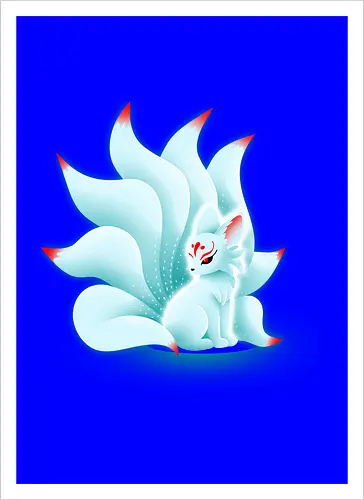 Glowing kitsune