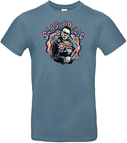 Slashadelic - 70s, horror, Psychedelic, flower - Standard T-Shirt