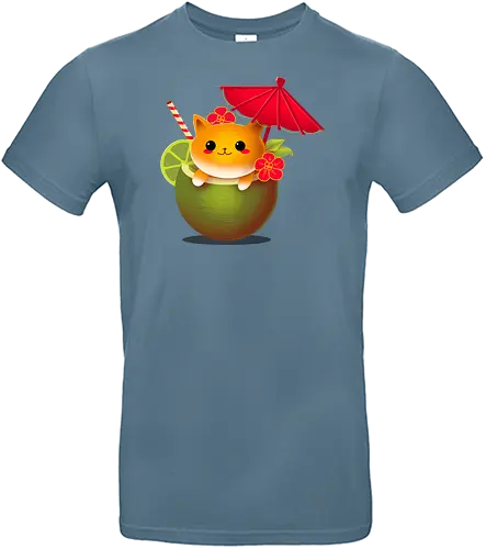 Cocktail cat - cocktail, cat, cute, drink - Standard T-Shirt
