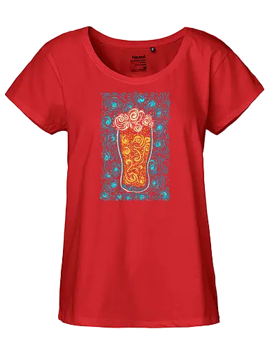 Arts & Crafts - beer, bier, Glass, drink, kunst - Fairtrade Girl Shirt