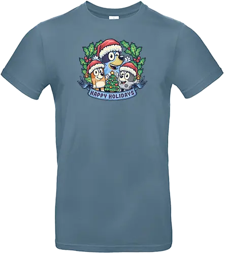 Bluey Holidays - weihnachten, christmas, dog, cartoon - Standard T-Shirt