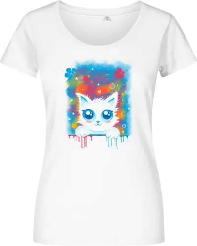 Cute colorful cat remix