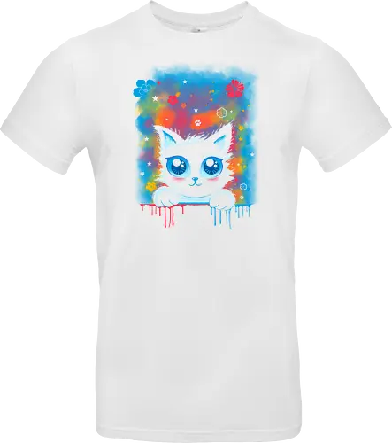 Cute colorful cat remix