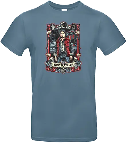 The Time Traveler - timetravel, zukunft, delorn - Standard T-Shirt