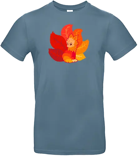 Kitsune Leaves - kitsune, fuchs, herbst - Standard T-Shirt