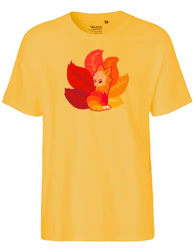 Kitsune Leaves - kitsune, fuchs, herbst - Fairtrade T-Shirt
