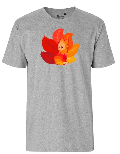 Kitsune Leaves - kitsune, fuchs, herbst - Fairtrade T-Shirt